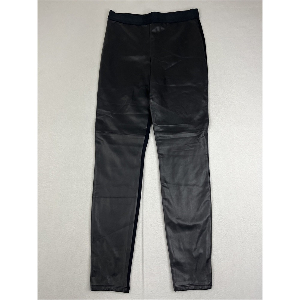 Bailey 44 Black Pavilion Pant Womens Medium M Faux Leather Ankle 407-2763-M
